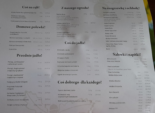 Reviews of Bacówka "Biały Jeleń" in Iwkowa - Gastronomia