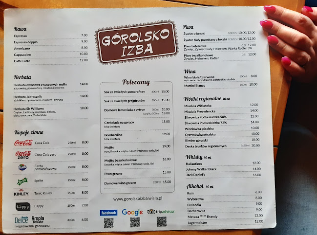 Opinii despre Górolsko Izba în Wisła - Gastronomia