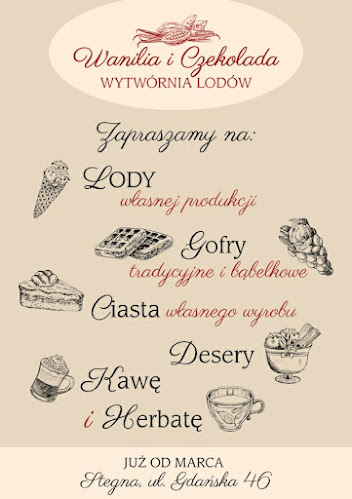 Opinii despre Wytwórnia lodów Wanilia i Czekolada în Stegna - Gastronomia