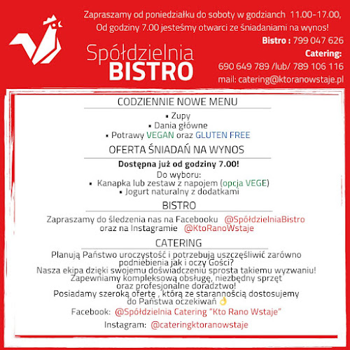 Spółdzielnia Socjalna "Kto Rano Wstaje" Spółdzielnia BISTRO - Warszawa