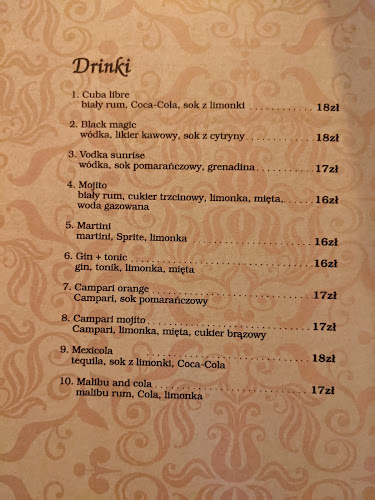 Restauracja Antyk - Gastronomia