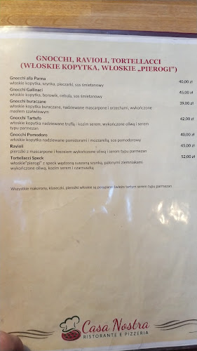 Casa Nostra Ristorante e Pizzeria - Gastronomia