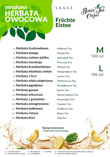 Opinii despre Bubble Tea Chojna în Chojna - Gastronomia