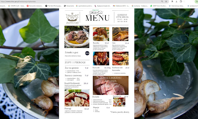 Złota Gęś - Gastronomia