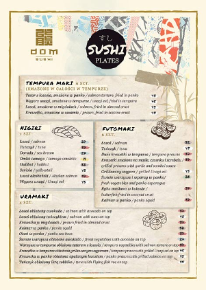 Dom Sushi - Gastronomia
