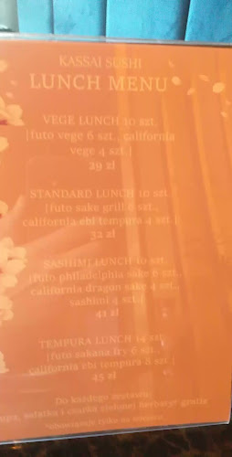 Kassai SUSHI - Gastronomia