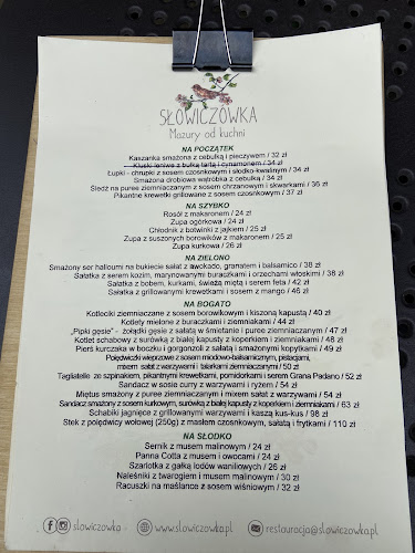 Opinii despre Słowiczówka - Mazury od kuchni în Pisz - Gastronomia