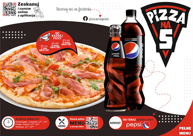 Opinii despre Pizzeria Inowrocław - Pizza na 5 în Inowrocław - Gastronomia