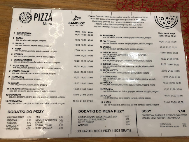 Pizzeria Samolot - Gastronomia