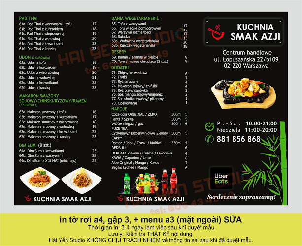 Opinii despre Kuchnia Smaki Azji în Warszawa - Gastronomia