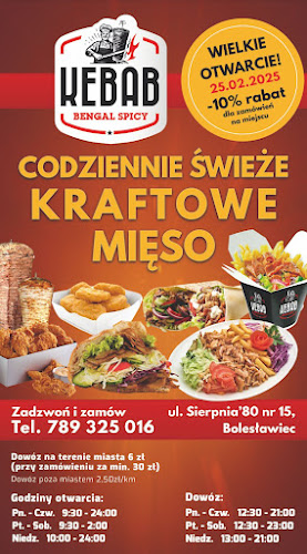 Opinii despre BENGAL SPICY KEBAB BOLESŁAWIEC în Bolesławiec - Gastronomia