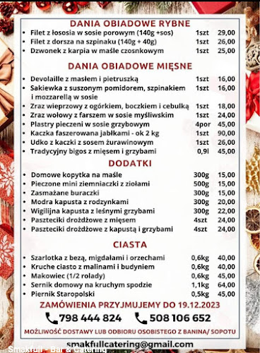 Smakfull bar & catering - Gastronomia