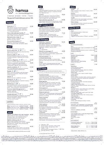 Opinii despre Hamsa în Kraków - Gastronomia