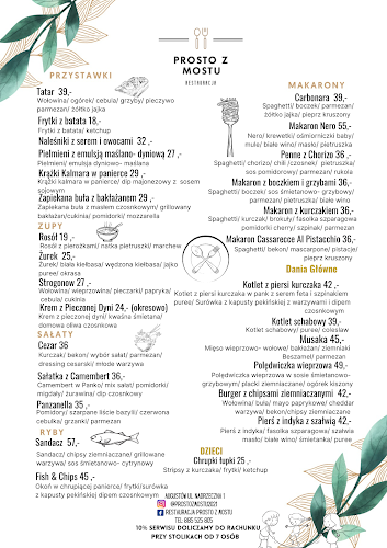 Opinii despre Prosto Z Mostu Restauracja în Augustów - Gastronomia