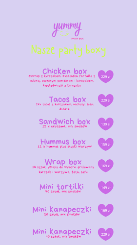 Opinii despre Yummy Party Box în Warszawa - Gastronomia