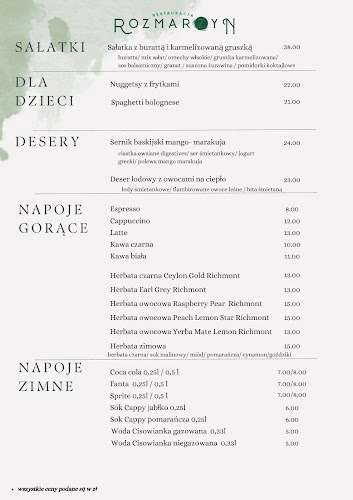 Restauracja ROZMARZYN