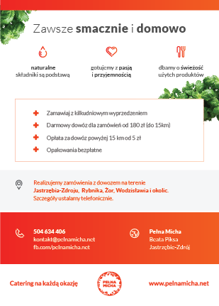 Catering Pełna Micha Beata Piksa