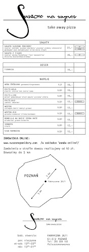Opinii despre Suszone na wynos. Take away pizza WILDA în Poznań - Gastronomia