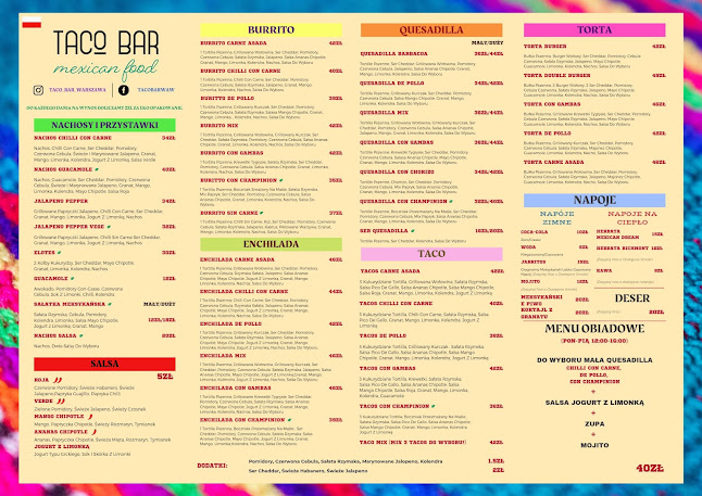 Taco Bar - Meksykańska Kuchnia - Gastronomia