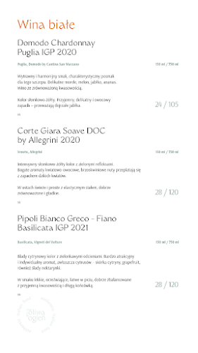 Oliwa i Ogień Oławska - Gastronomia