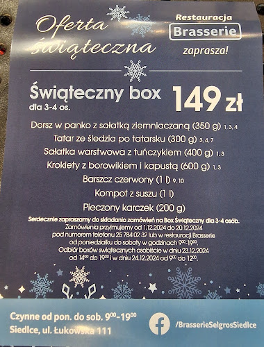 Brasserie Selgros Siedlce - Gastronomia