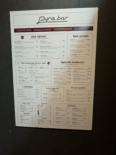 Opinii despre Pyra Bar în Poznań - Gastronomia