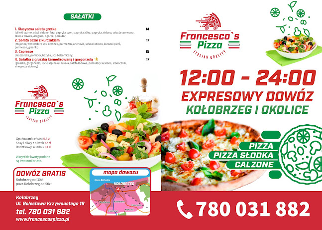 Francesco’s Pizza Kołobrzeg na Dowóz - Włoska Pizzeria. - Gastronomia