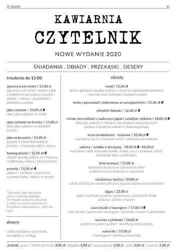 Comments and reviews of Kawiarnia Czytelnik Nowe Wydanie