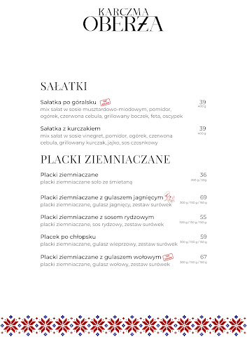 Oberża Swojskie Jadło - Gastronomia