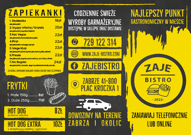 Opinii despre Zaje Bistro în Zabrze - Gastronomia