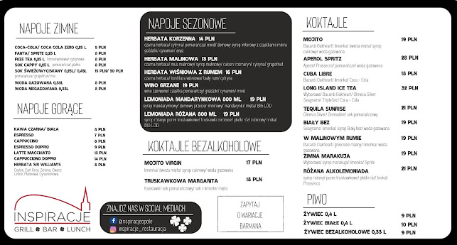 Restauracja INSPIRACJE Opole Steki Burgery Lunch Grill - Opole