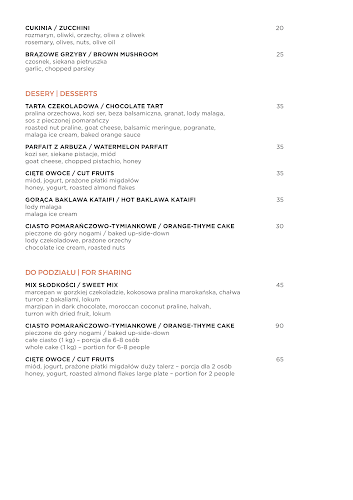 Restauracja Terra - Gastronomia