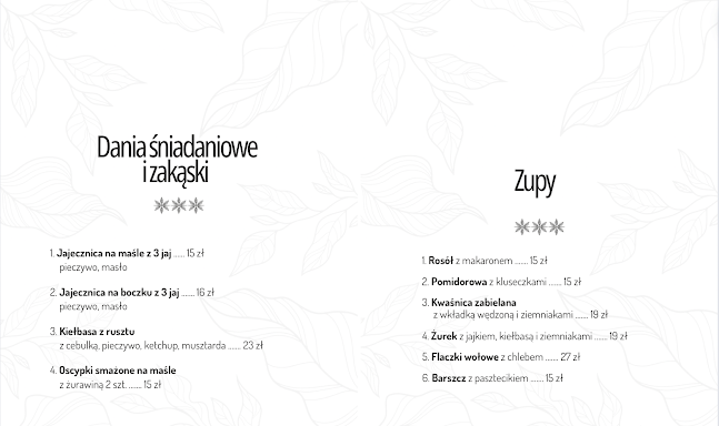 Zajazd Zieleńska Polana - Gastronomia