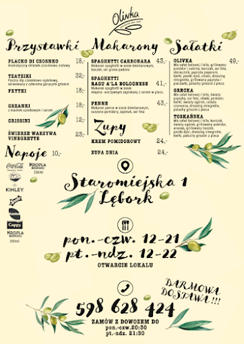 Opinii despre Olivka pizza e pasta în Lębork - Gastronomia