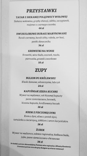 Opinii despre Restauracja Hotel Pod Herbami în Pułanki - Gastronomia