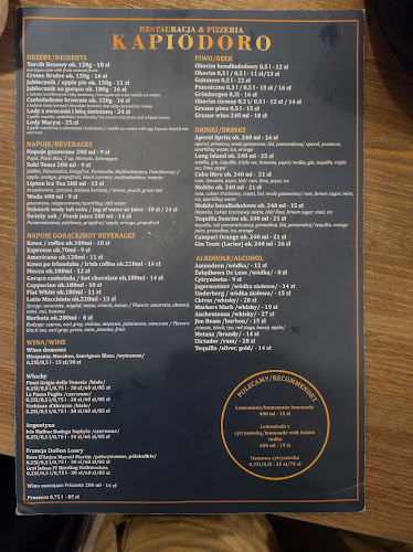 Restauracja Kapiodoro - Gastronomia