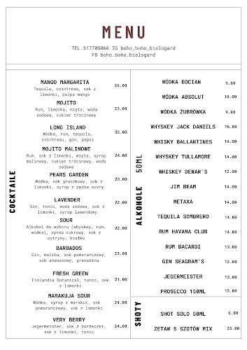 Opinii despre Boho Boho în Białogard - Gastronomia