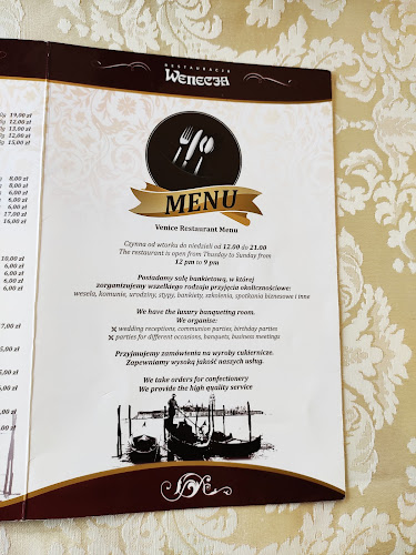 WENECJA Restauracja, dom przyjęć - Gastronomia