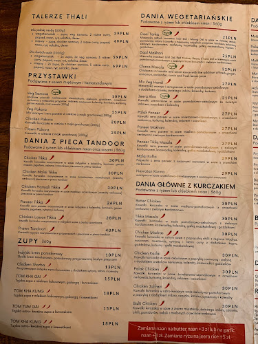 Thali Restauracja Indyjska - Gastronomia