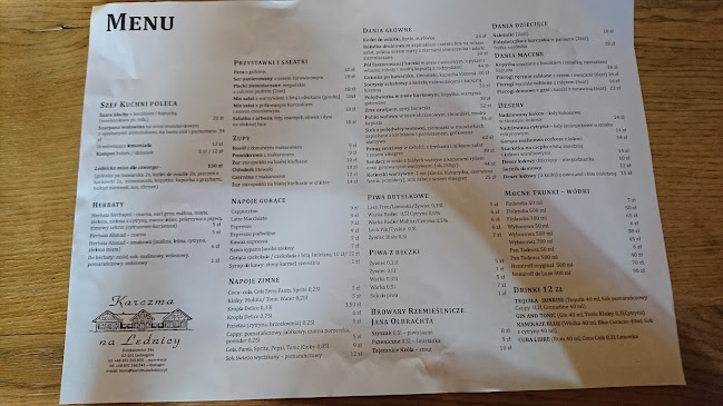 Karczma na Lednicy - Gastronomia