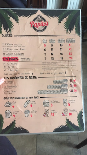 Papito's Shots & Sliders - Gastronomia