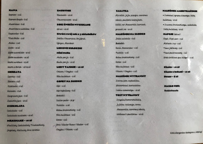 Opinii despre Rodzinka Cafe Kawiarnia Przyjazna Dzieciom în Namysłów - Gastronomia