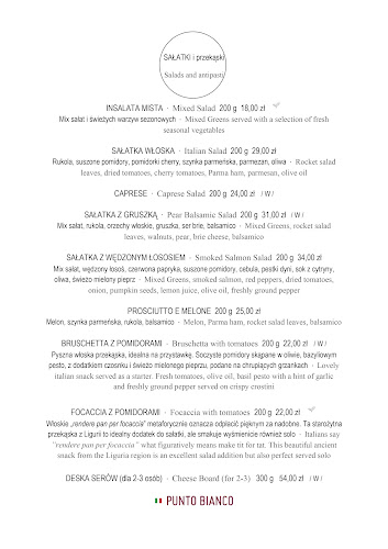 Punto Bianco Pizza - Gastronomia