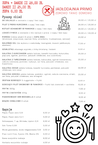 Jadłodajnia Primo Dobre jedzenie Obiad na dowóz