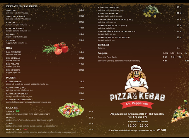 Mr Pepperoni kromera 25D - Gastronomia