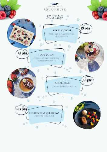 Restauracja Aqua House - Gastronomia