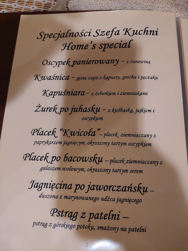 Opinii despre Restauracja Bacówka în Jaworki - Gastronomia