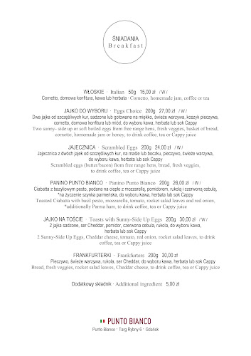 Reviews of Punto Bianco Pizza in Gdańsk - Gastronomia