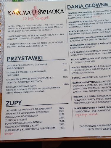 Comments and reviews of Karcma U Świadka