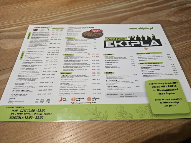Opinii despre Pizzeria EKIPLA în Ruda Śląska - Gastronomia